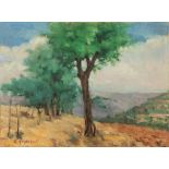 Ettore Montanari (Modena 1873-1962) - Trees in the hills
