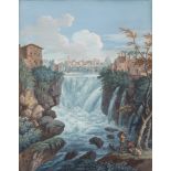 Scuola italiana del XIX secolo - Tivoli, the waterfalls