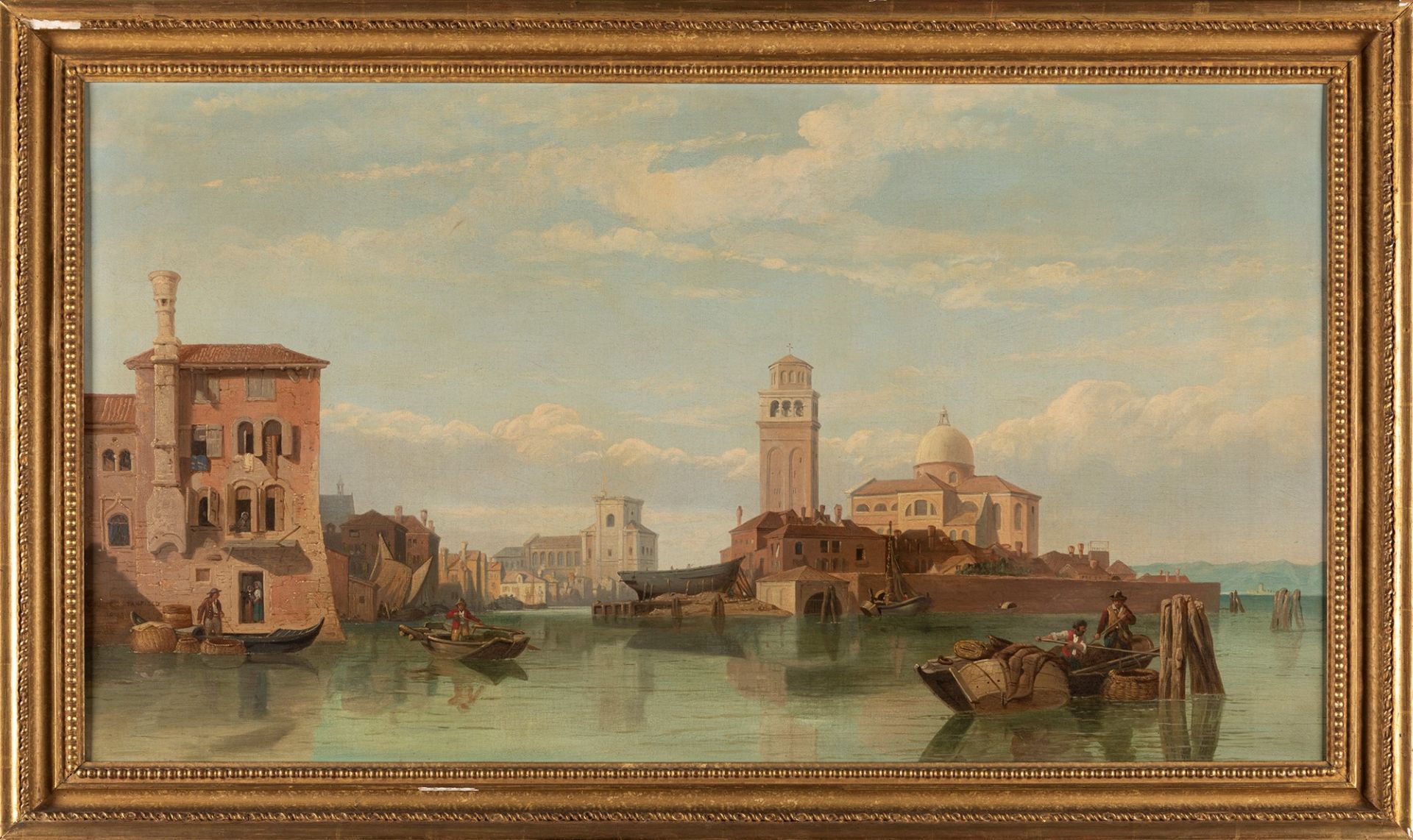 George Clarkson Stanfield (Londra 1828-1878) - Venice, seen with the church of S. Pietro di Castell - Bild 2 aus 3