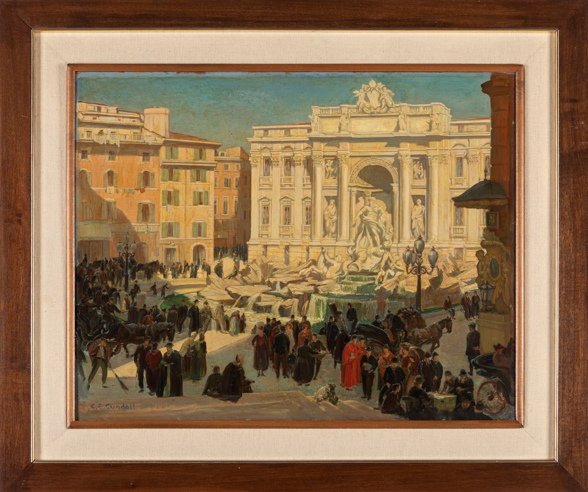 Charles Ernest Cundall (Stretford 1890-Chelsea 1971) - Rome, the Trevi Fountain - Bild 2 aus 3
