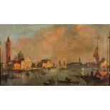 G. Riva (Scuola italiana del XX secolo) - Venice, San Giorgio Maggiore and Giudecca