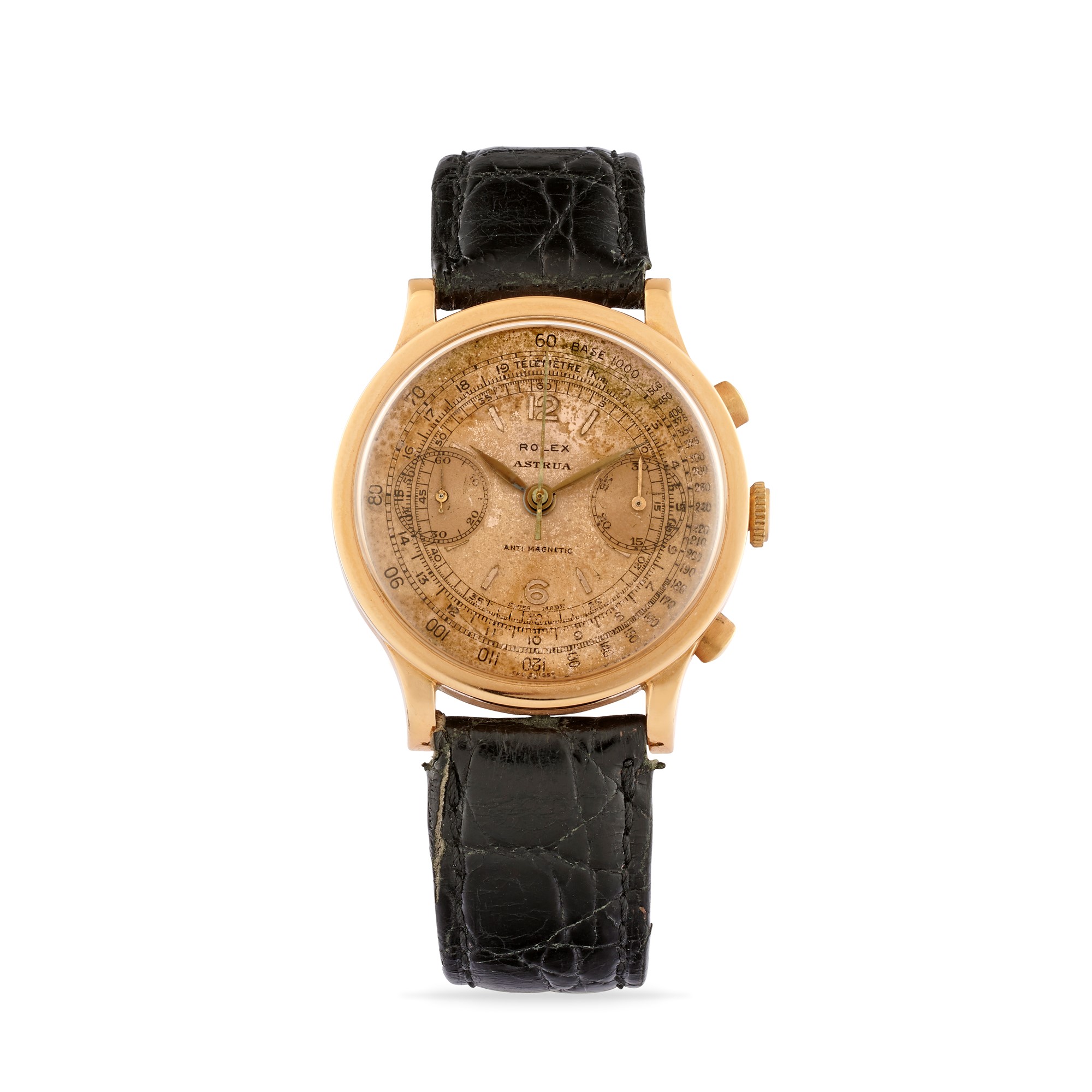 Rolex 2508 chronograph retailed by Astrua, '30s