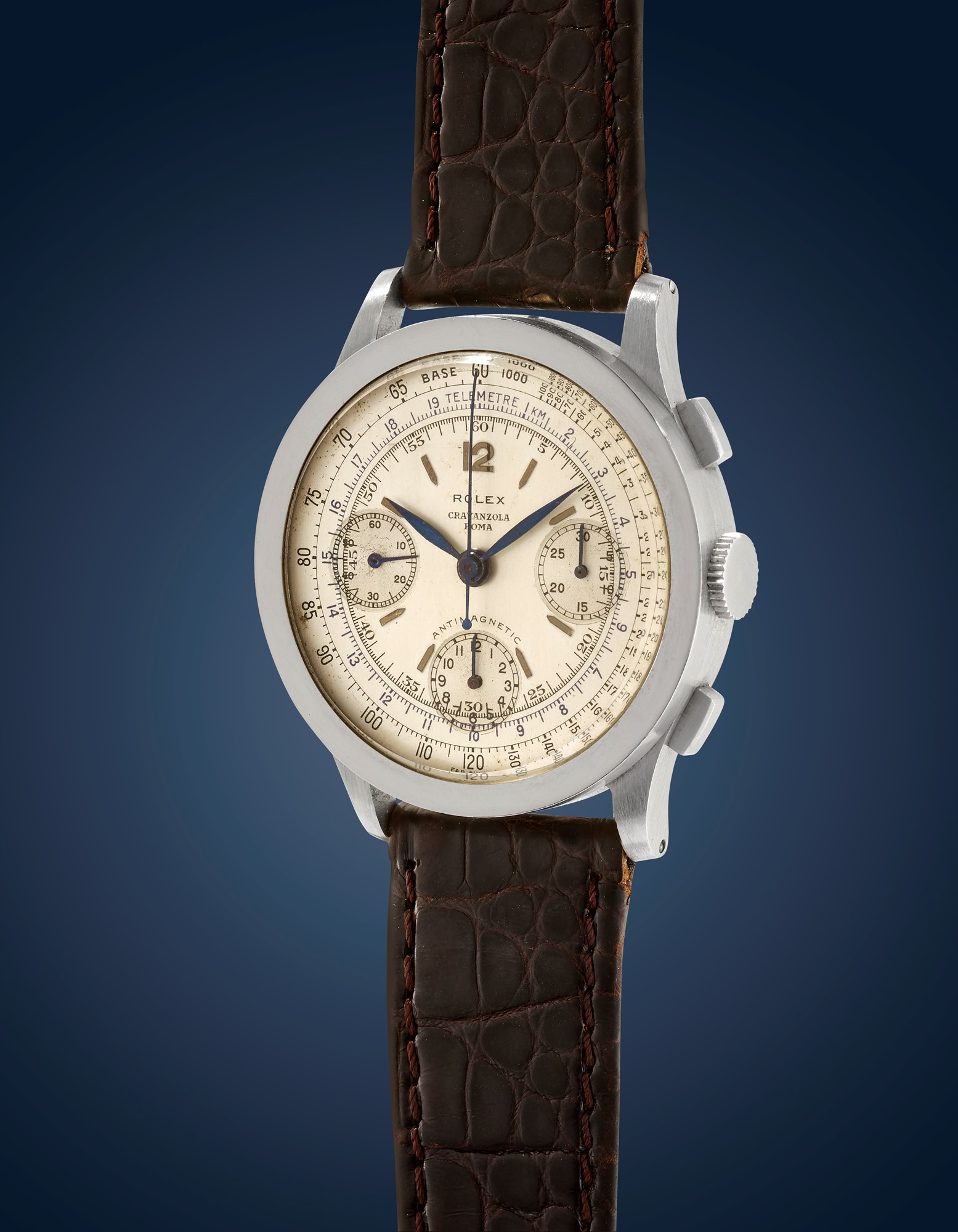 Rolex 3330 chronograph retailed by Cravanzola, '40s - Image 2 of 2
