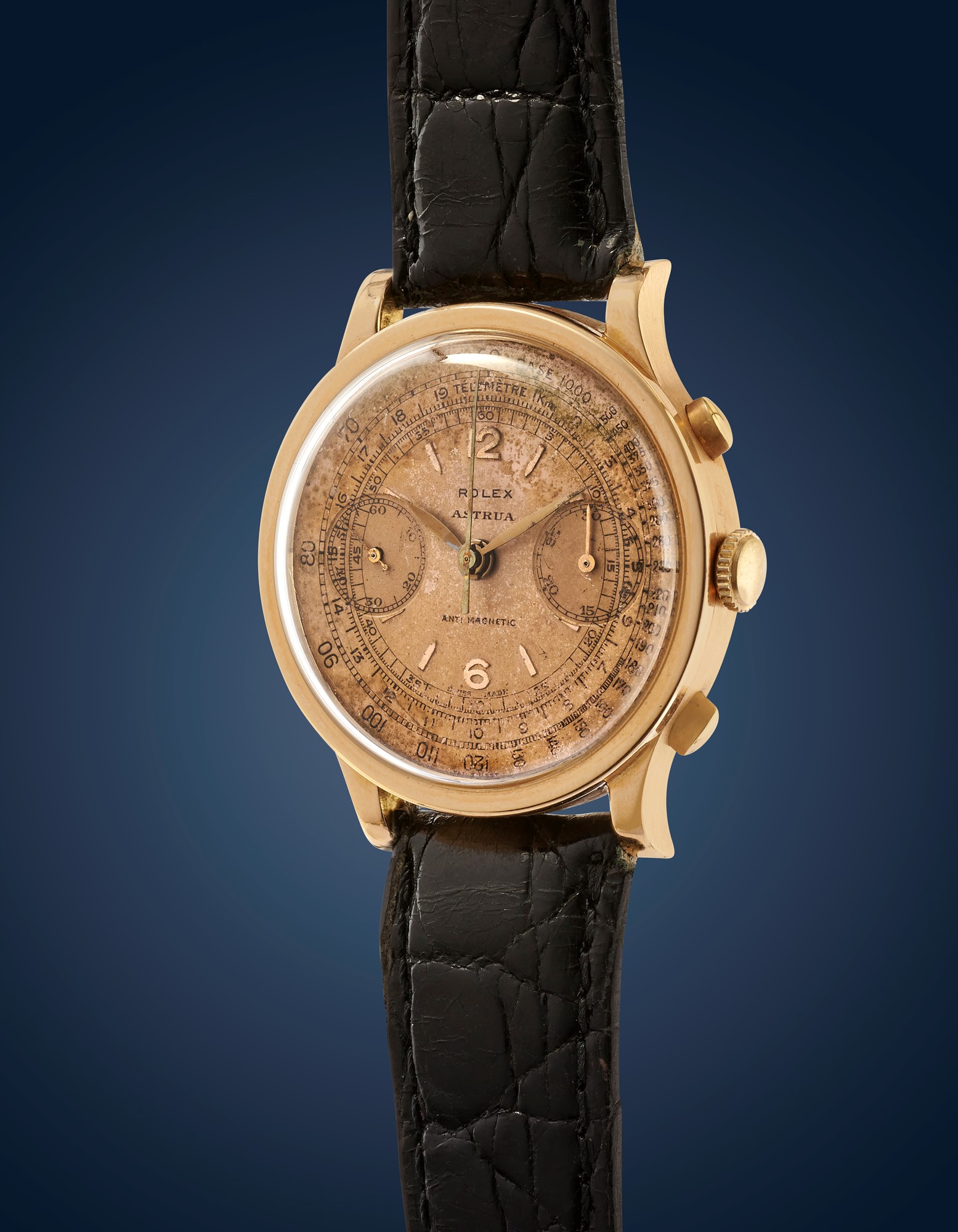 Rolex 2508 chronograph retailed by Astrua, '30s - Image 2 of 2