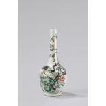 A white porcelain bottle vase. China, late 19th century