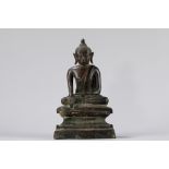 A bronze seated Buddha. South East Asia, 19th century