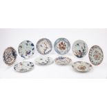 Ten export porcelain dishes. China, 18th century