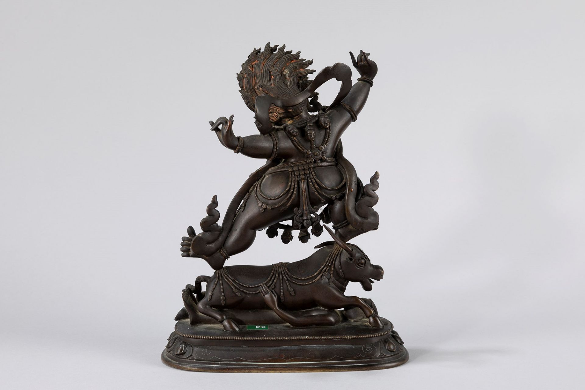 A bronze Yama Dharmaraja. China, 18th century - Image 2 of 2