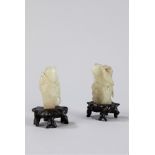 Two jade carvings. China, 19th century