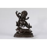 A bronze Yama Dharmaraja. China, 18th century