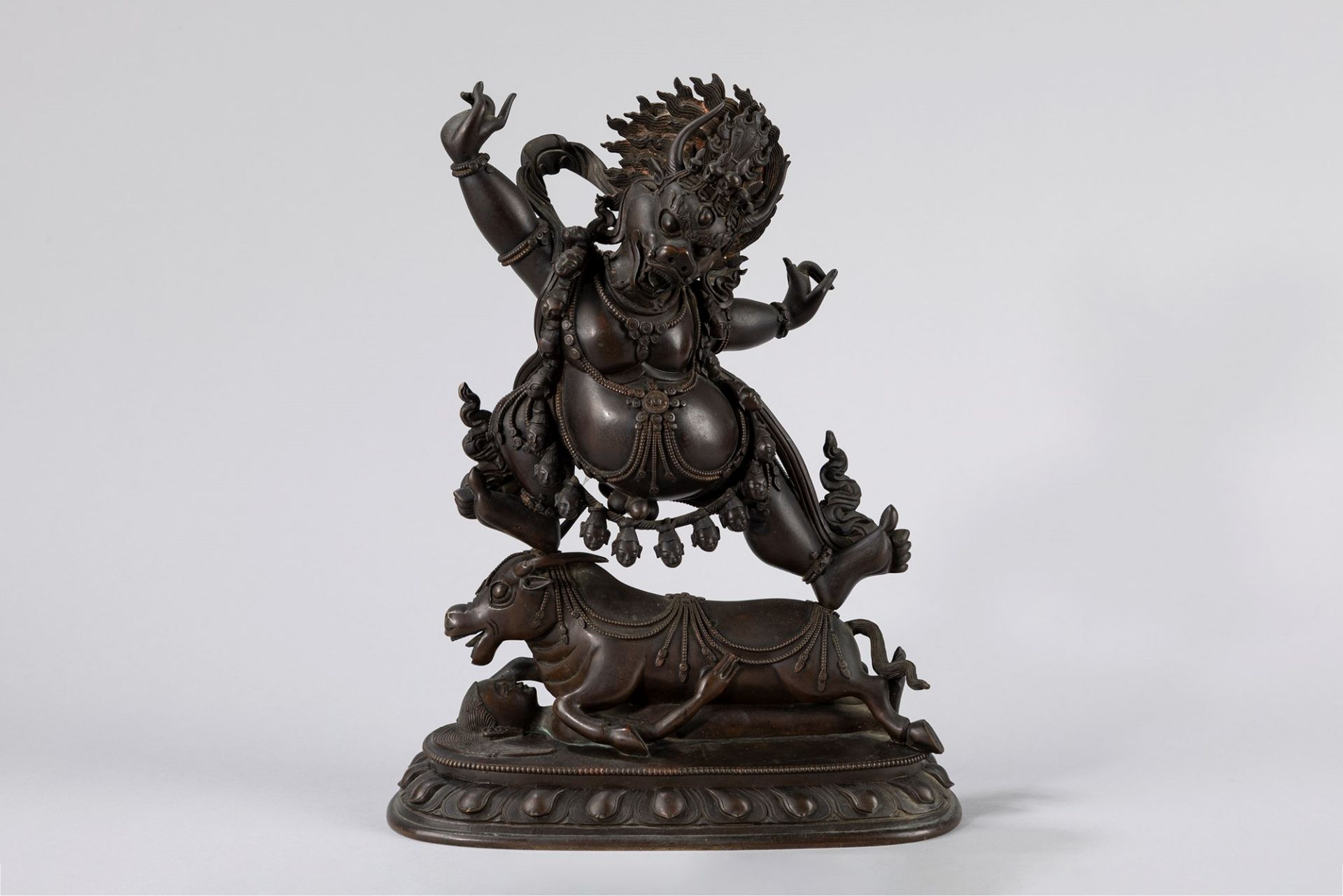 A bronze Yama Dharmaraja. China, 18th century