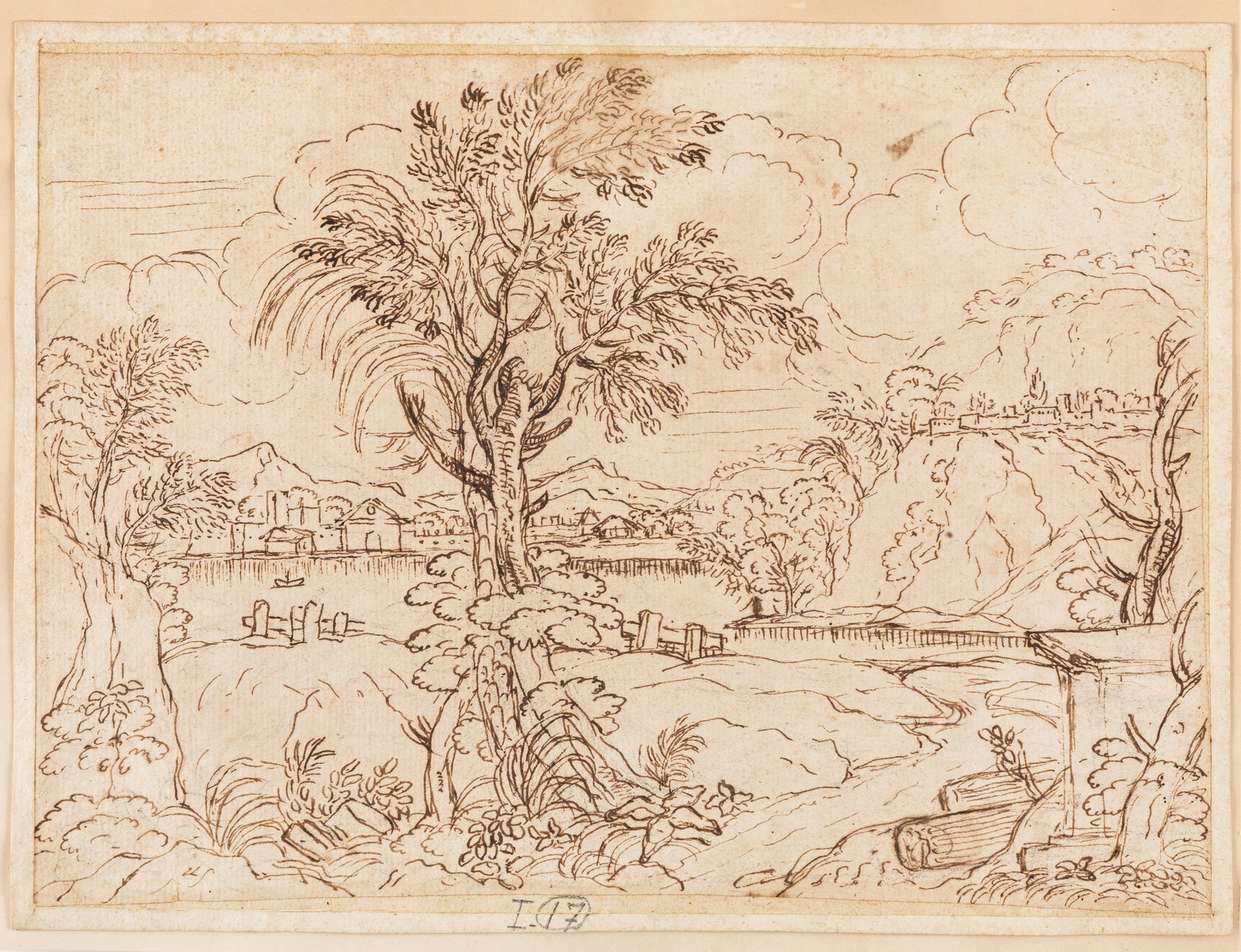 Lot consisting of seven drawings, 17th - 18th centuries - Image 3 of 8