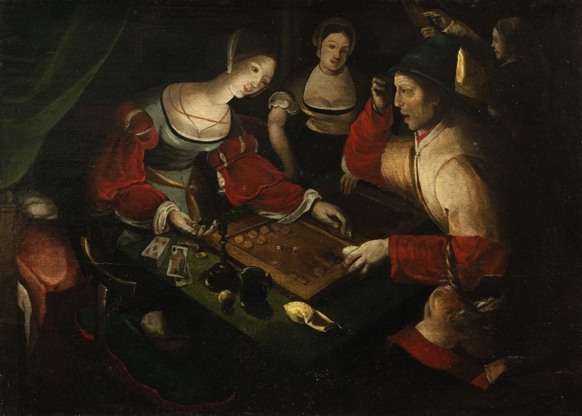 Scuola fiamminga, secolo XVII - Backgammon players