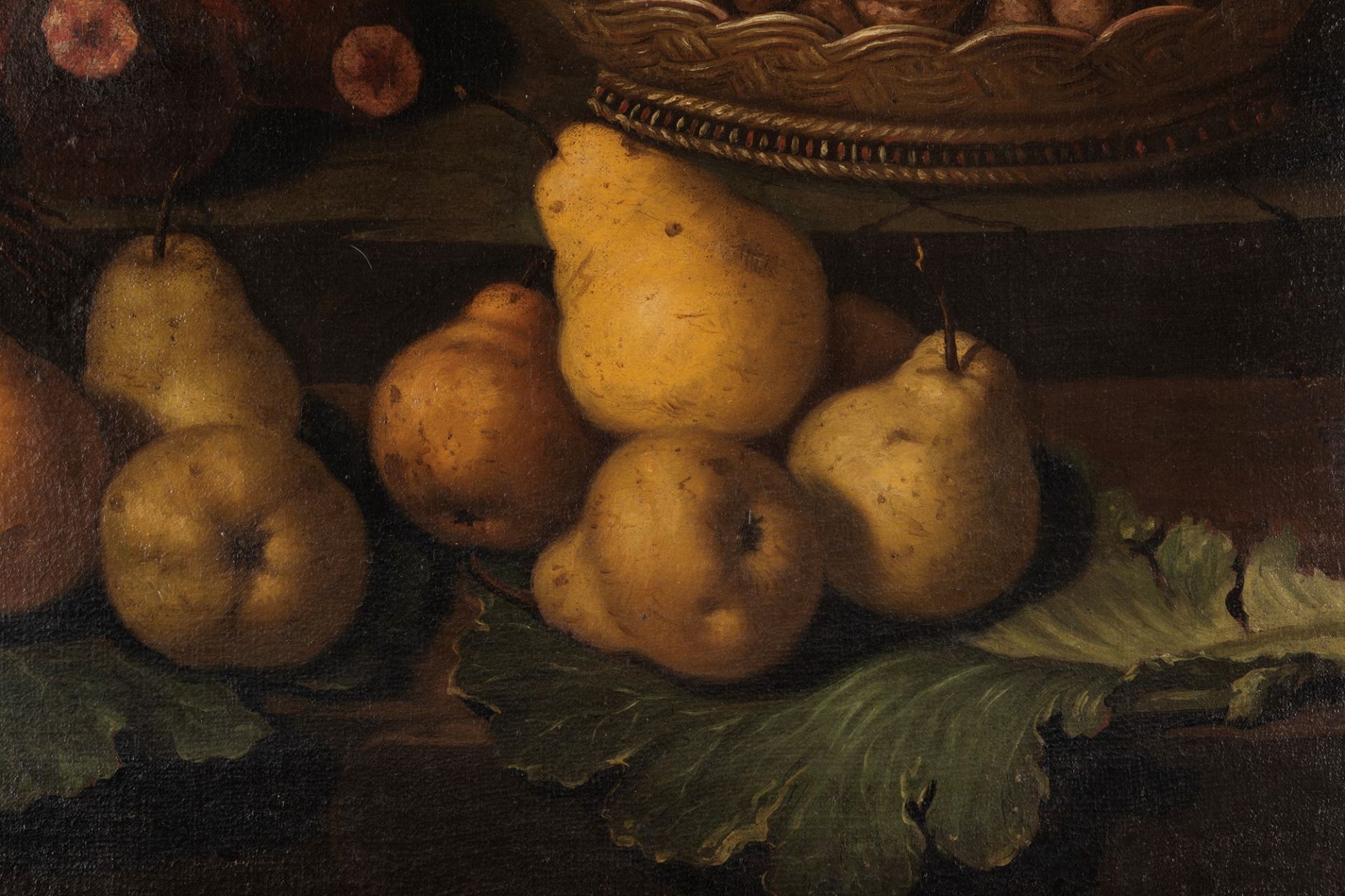 Scuola lombarda, fine del secolo XVII - inizi del secolo XVIII - Still life with pears, turnips and - Image 3 of 4