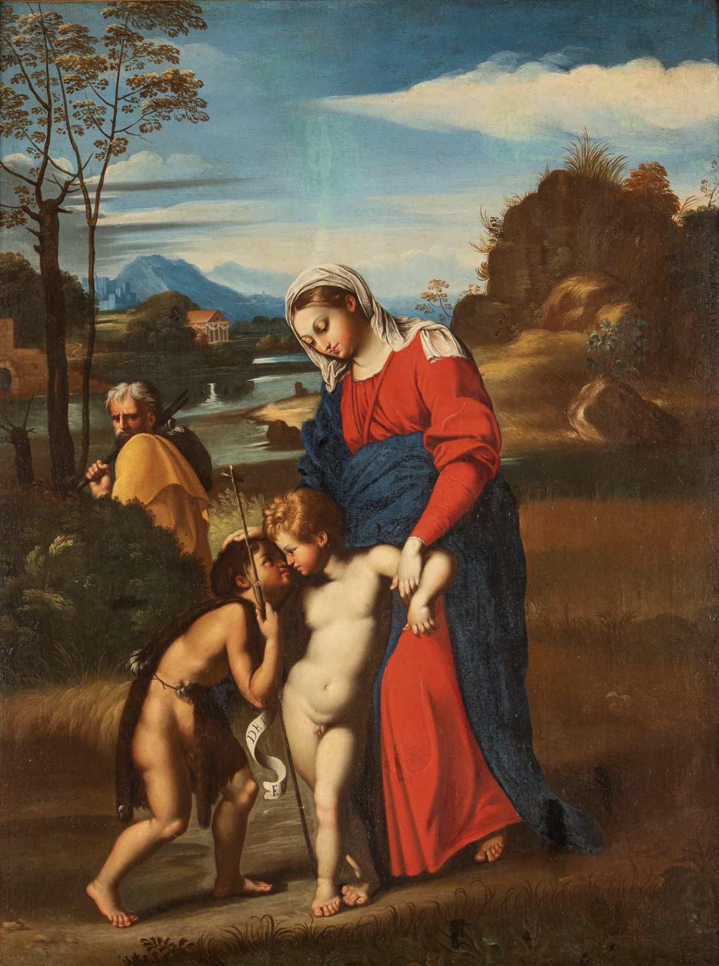Scuola italiana, secolo XVII - Madonna del Paesaggio (after Raphael) - Image 4 of 5