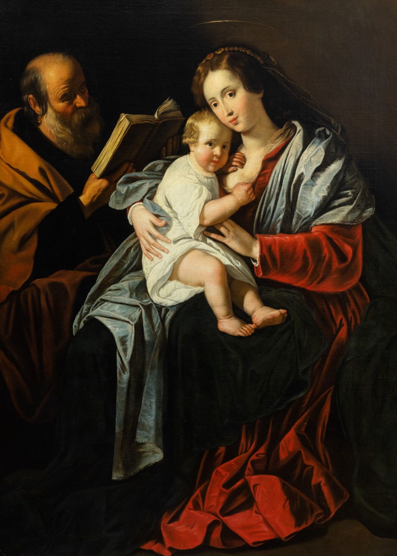 Atelier di Bartolomeo Cavarozzi (Viterbo 1587 Ð Roma 1625) - Holy Family - Image 2 of 3