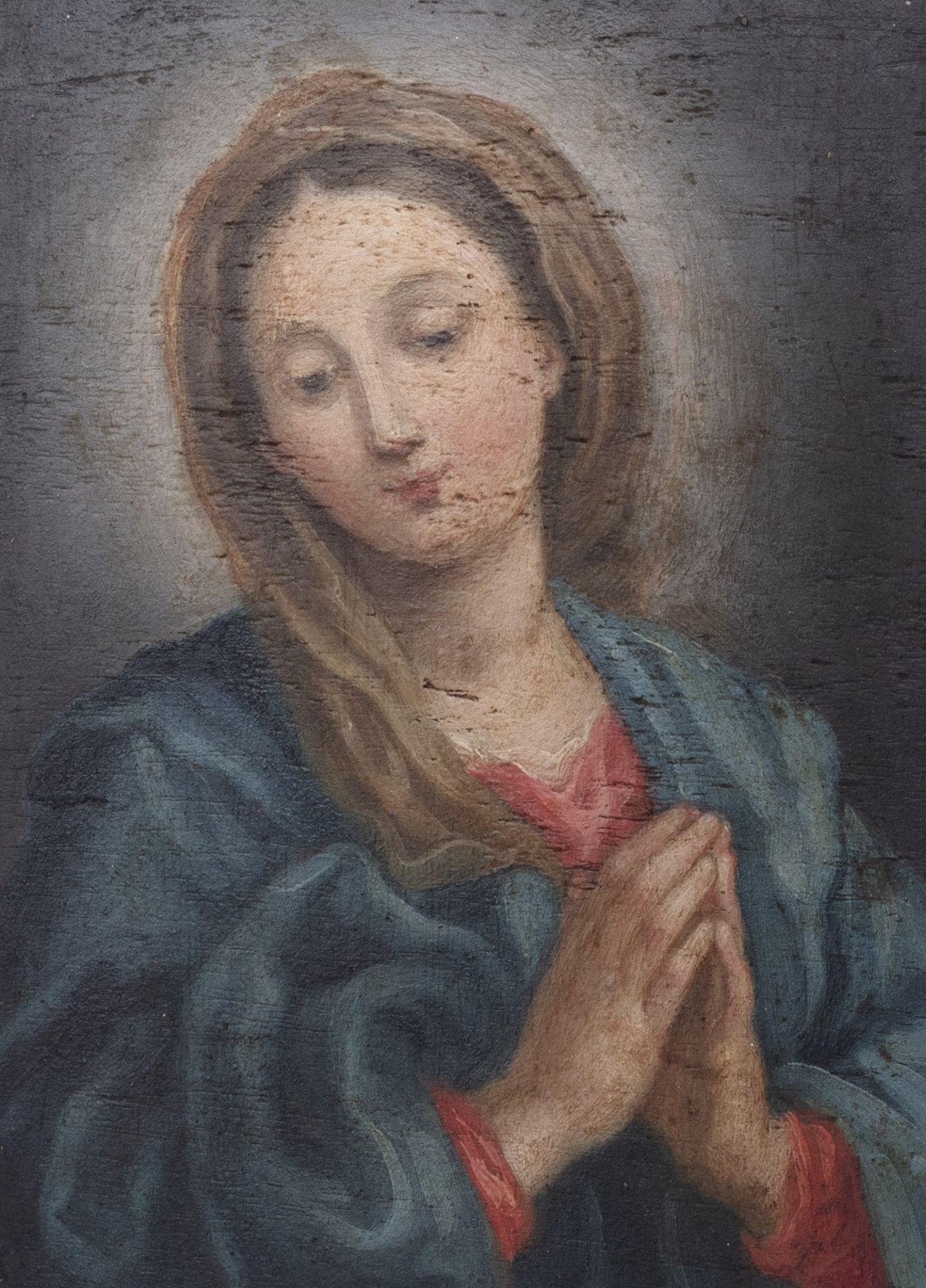 Scuola romana, secolo XVII - Praying Madonna