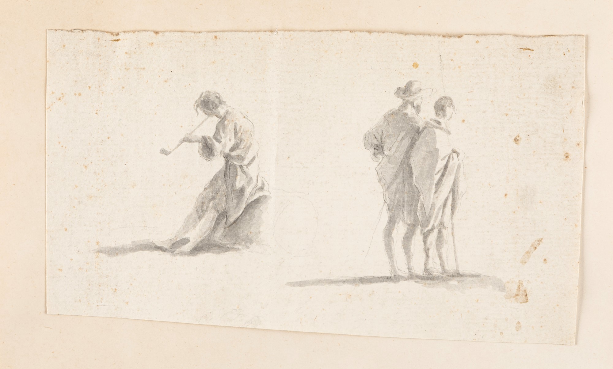 Lot consisting of seven drawings, 17th - 18th centuries - Image 2 of 8