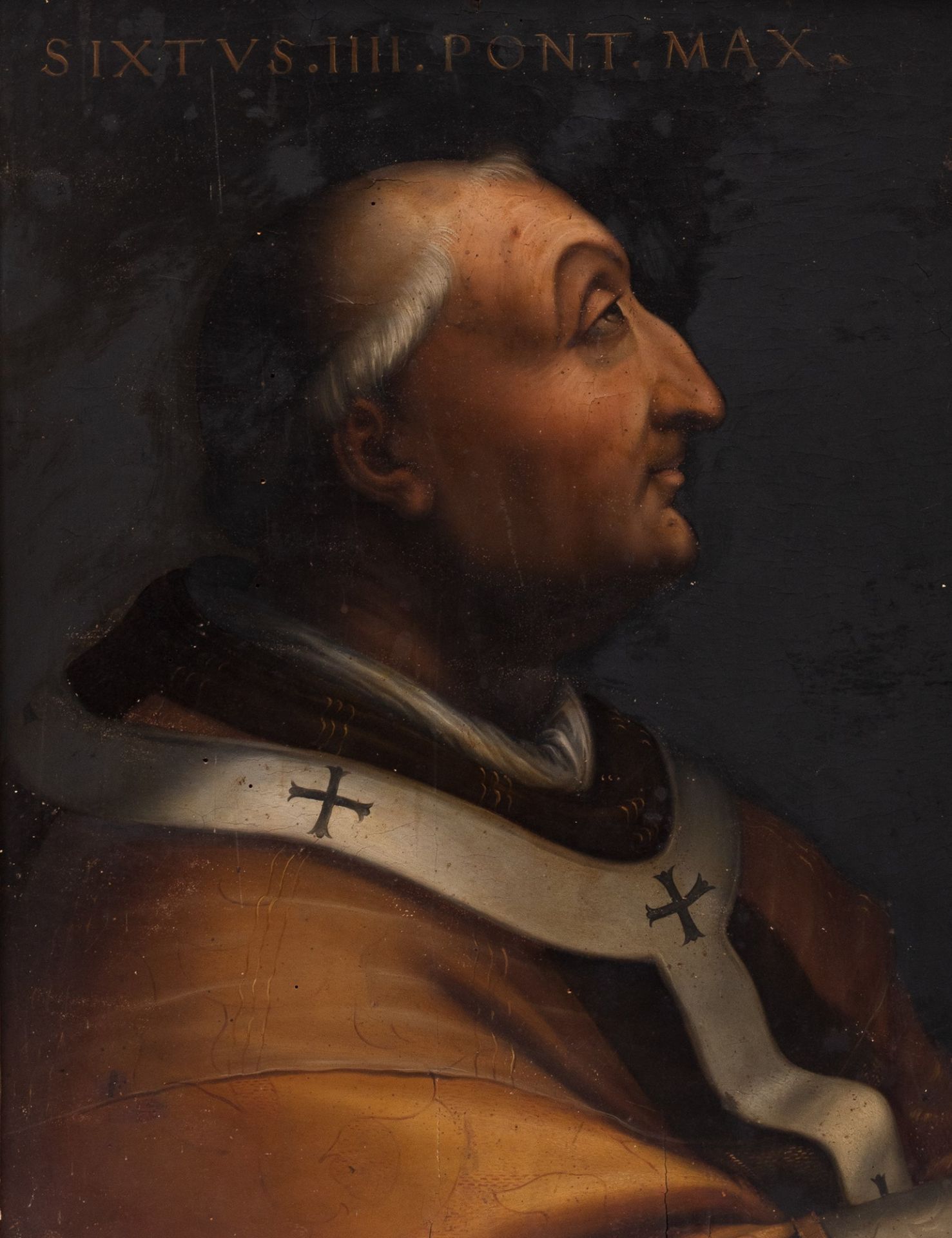 Scuola toscana, secolo XIX - Portrait of Pope Sixtus IV