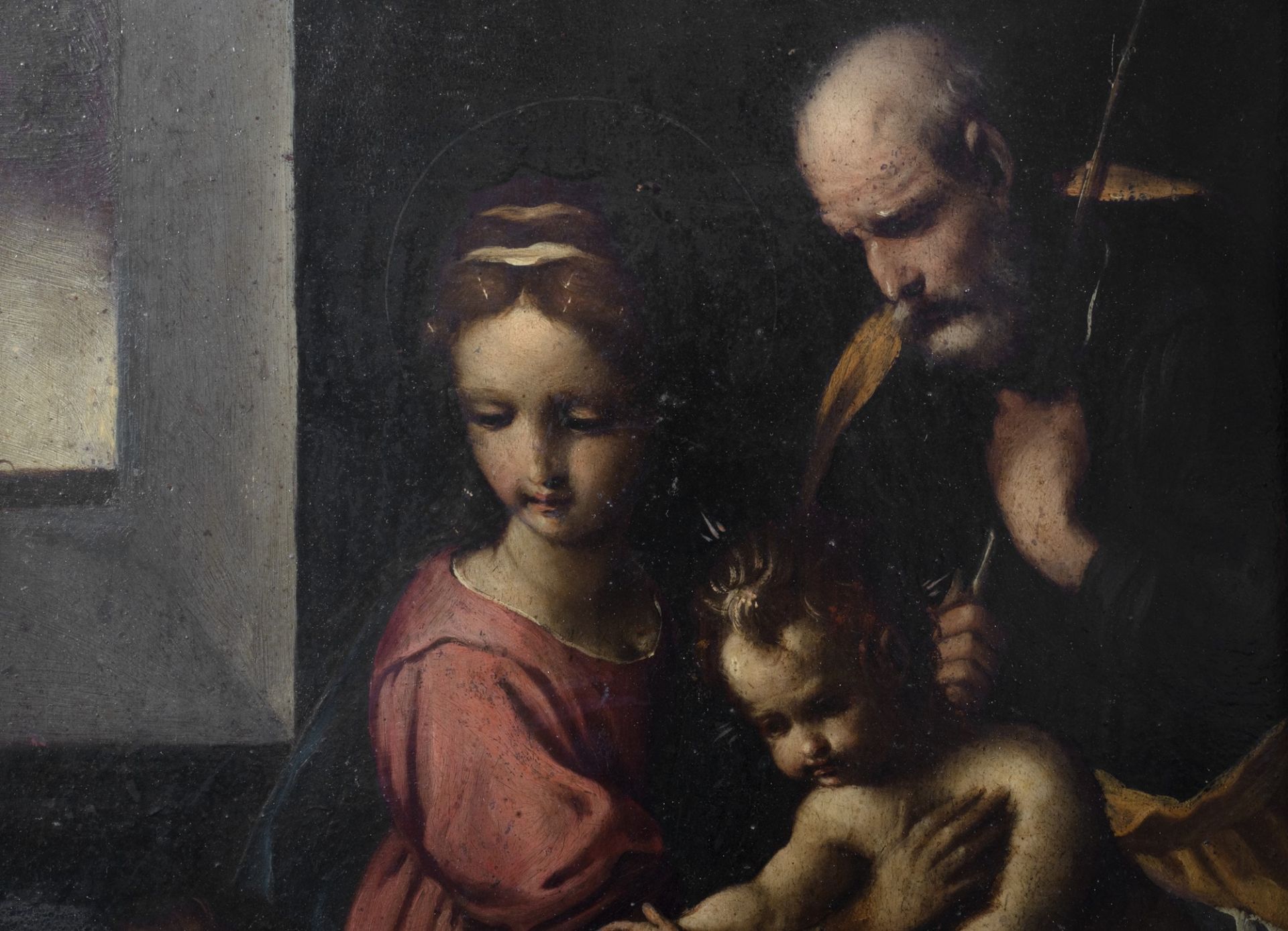 Scuola toscana, seconda metˆ del secolo XVI - Holy Family with San Giovannino - Image 2 of 3