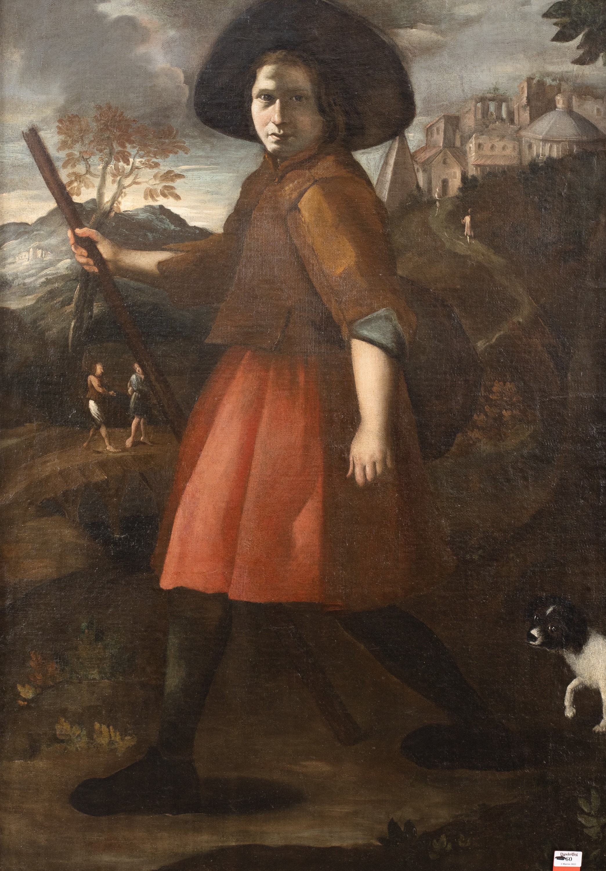 Luigi Miradori, detto Il Genovesino (Genova 1605 - Cremona 1656) - Giovane pellegrino