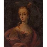 Scuola francese, secolo XVIII - Half-length portrait of a lady