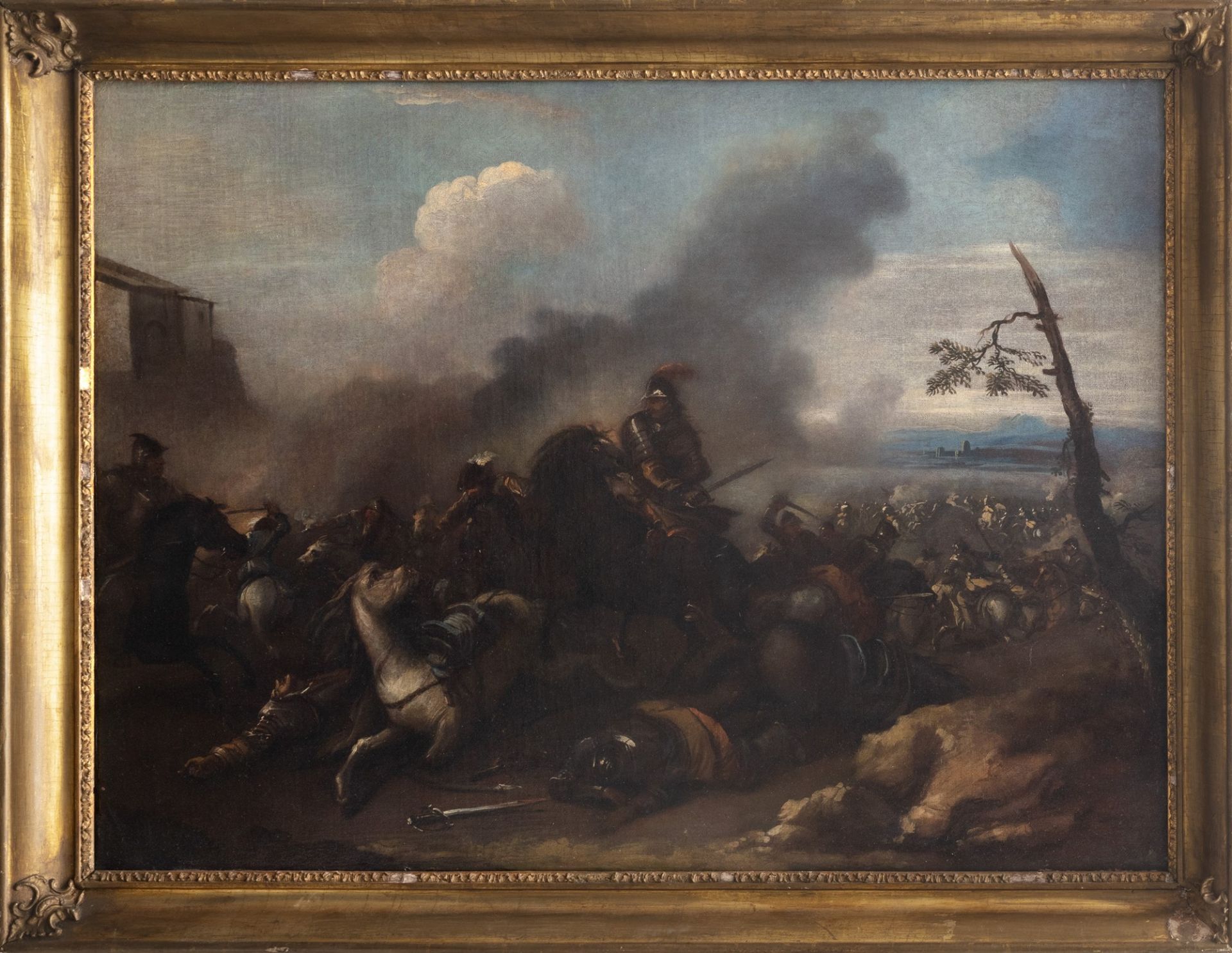 Seguace di Jacques Courtois, detto il Borgognone - Battle scene - Image 3 of 3