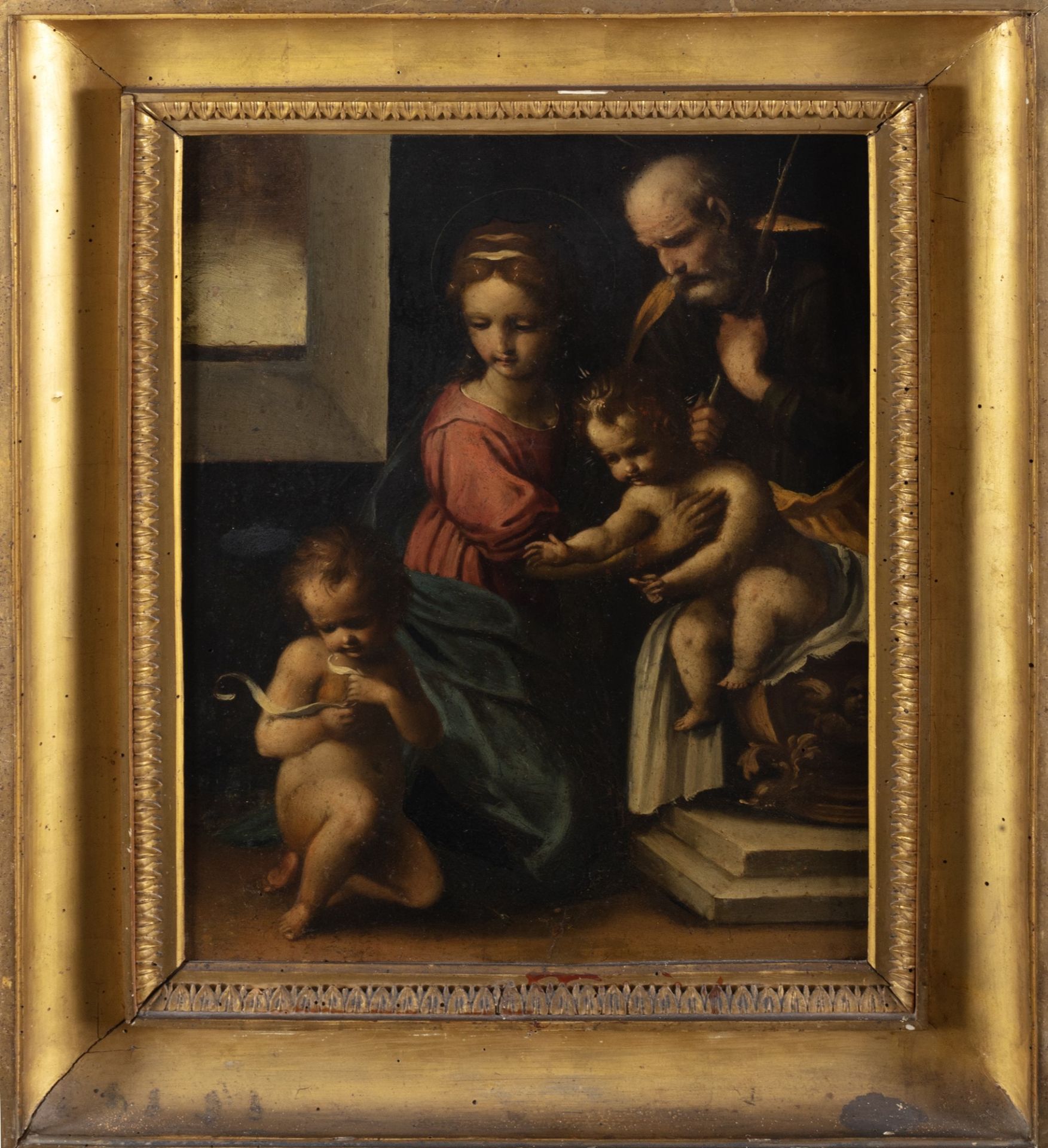 Scuola toscana, seconda metˆ del secolo XVI - Holy Family with San Giovannino - Image 3 of 3