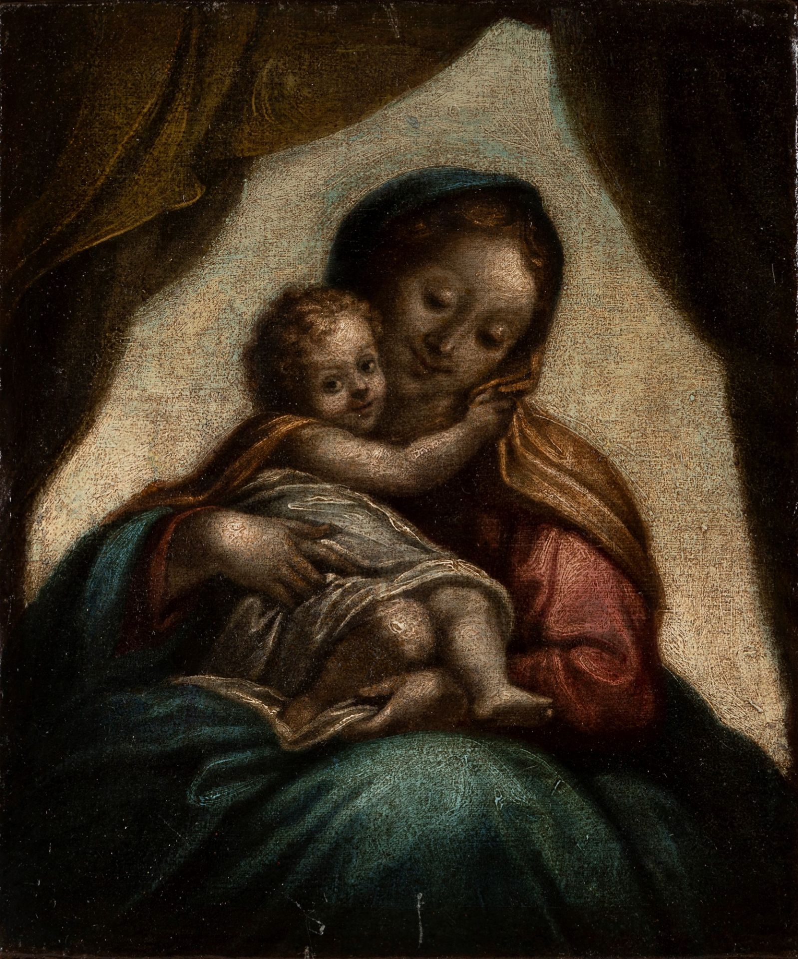 Scuola emiliana, fine secolo XVI - inizi secolo XVII - Madonna with Child - Image 2 of 3