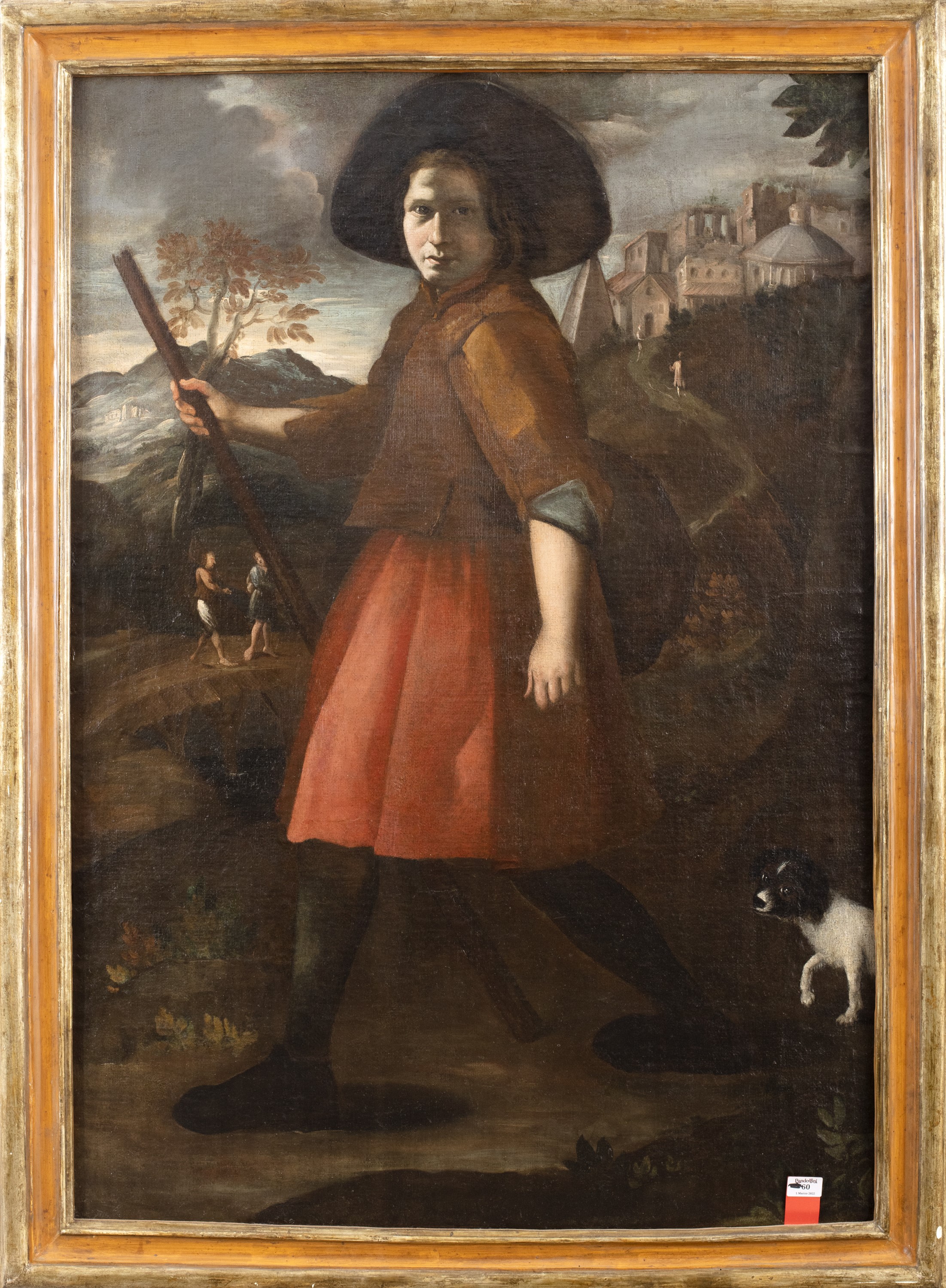Luigi Miradori, detto Il Genovesino (Genova 1605 - Cremona 1656) - Giovane pellegrino - Image 2 of 2