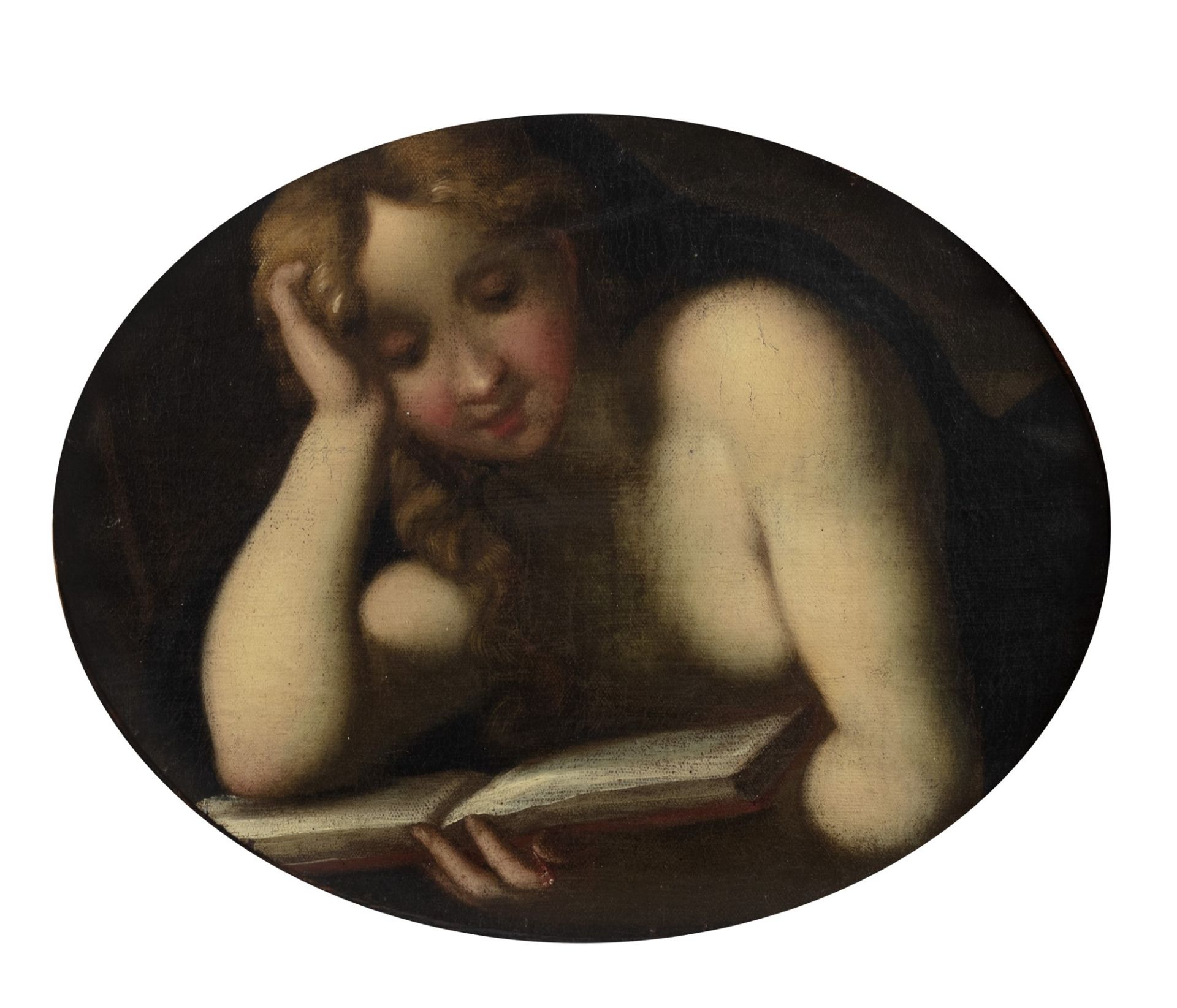 Scuola emiliana, secolo XVII - Magdalene reading