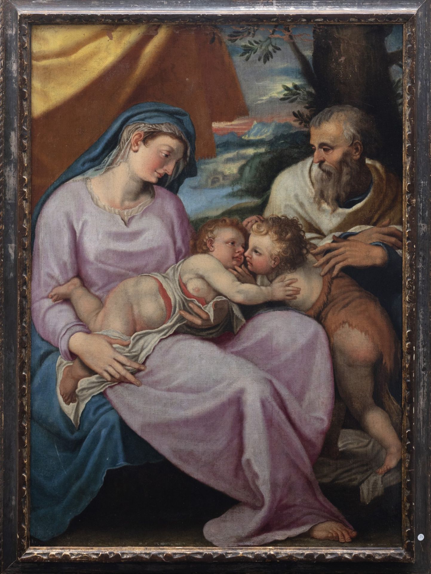 Scuola toscana, secolo XVI - Holy Family with San Giovannino - Image 3 of 3