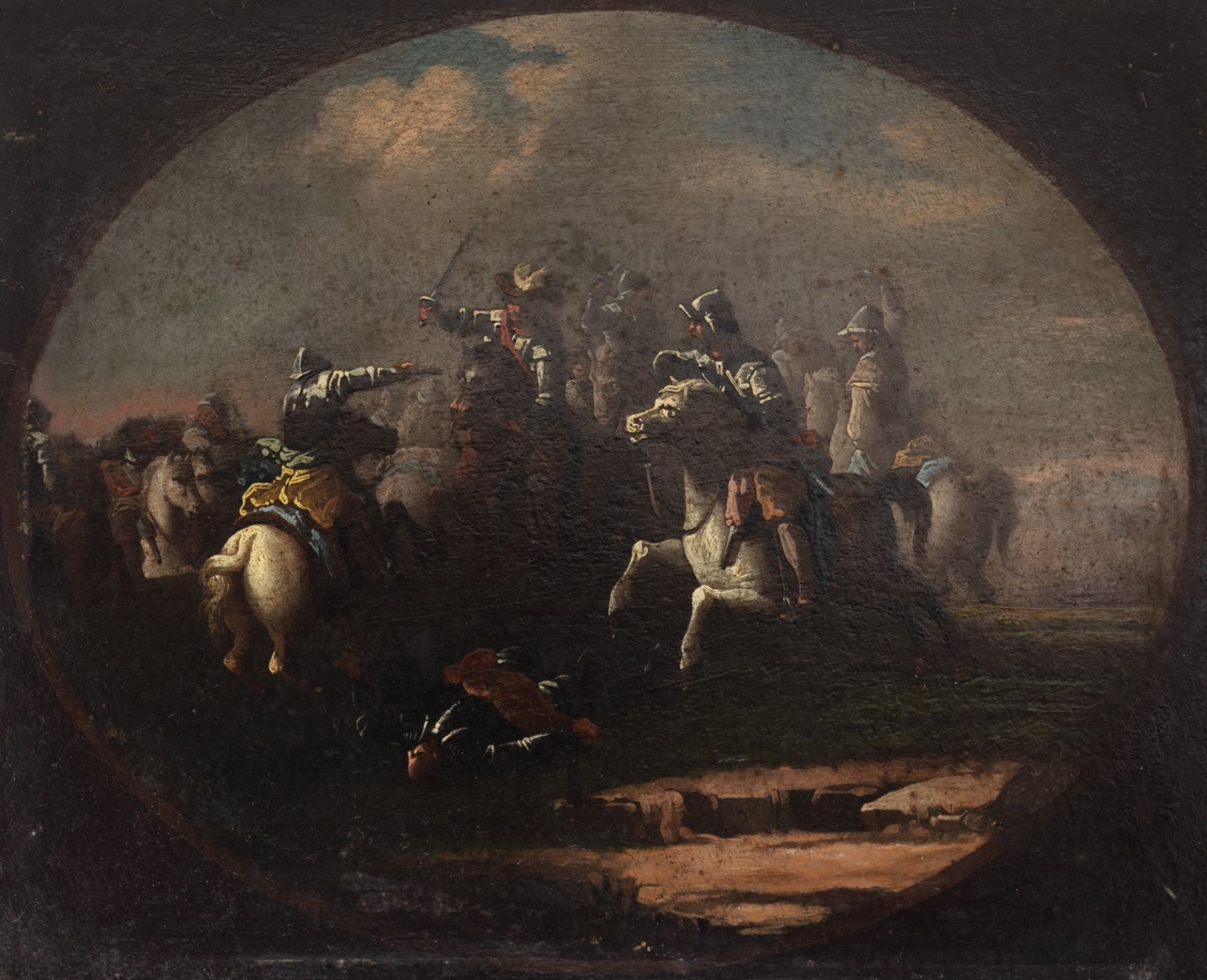 Imitatore di Salvator Rosa - Battle scene