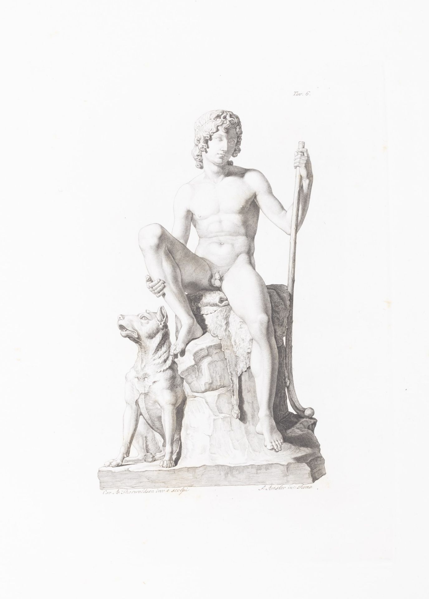 Scultura - Neoclassicismo - Thorvaldsen, Alberto - Collection of some statues and some bas-reliefs - Image 2 of 2