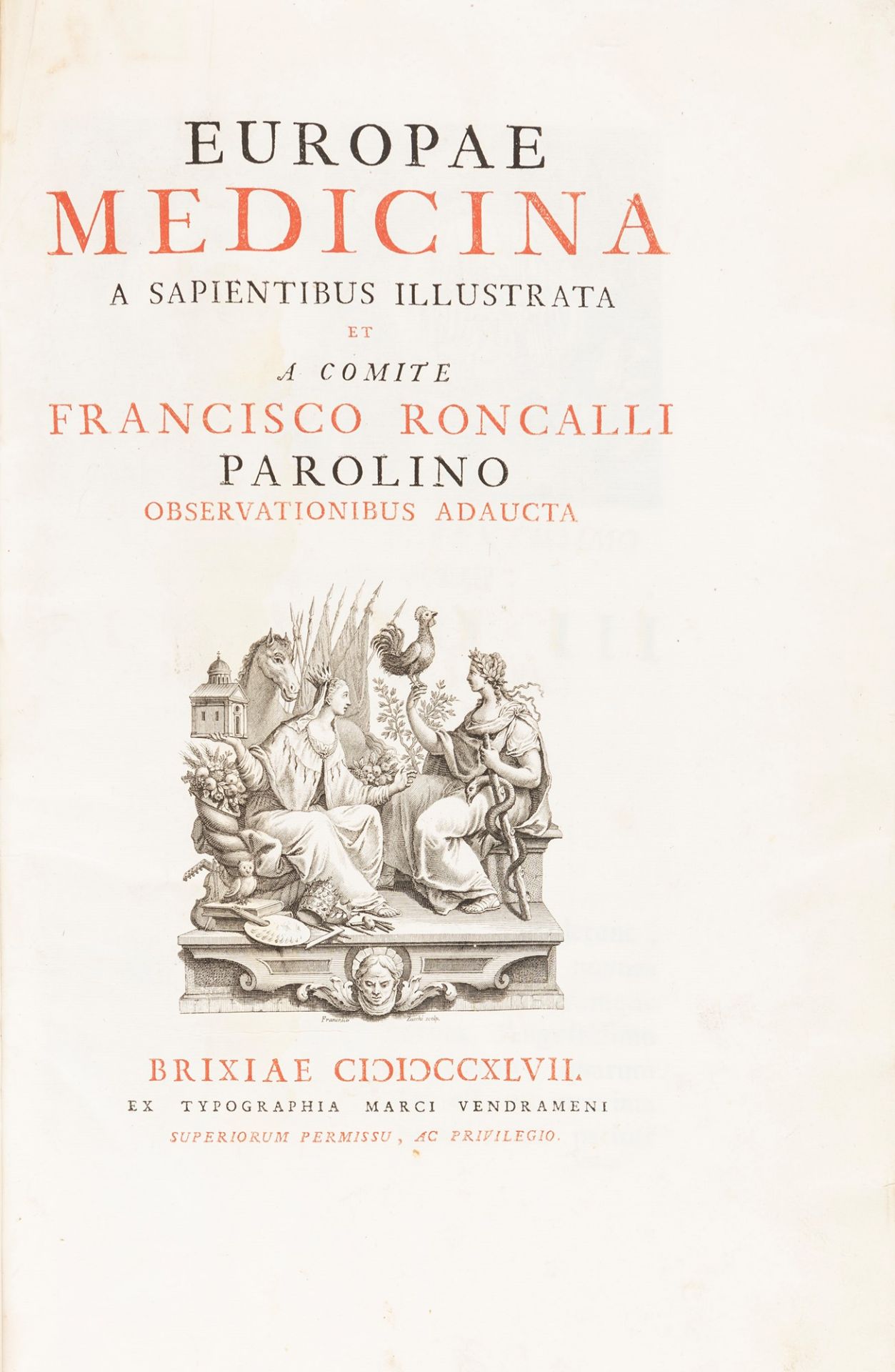 Parolino Roncalli, Francesco - Europe and Medicine