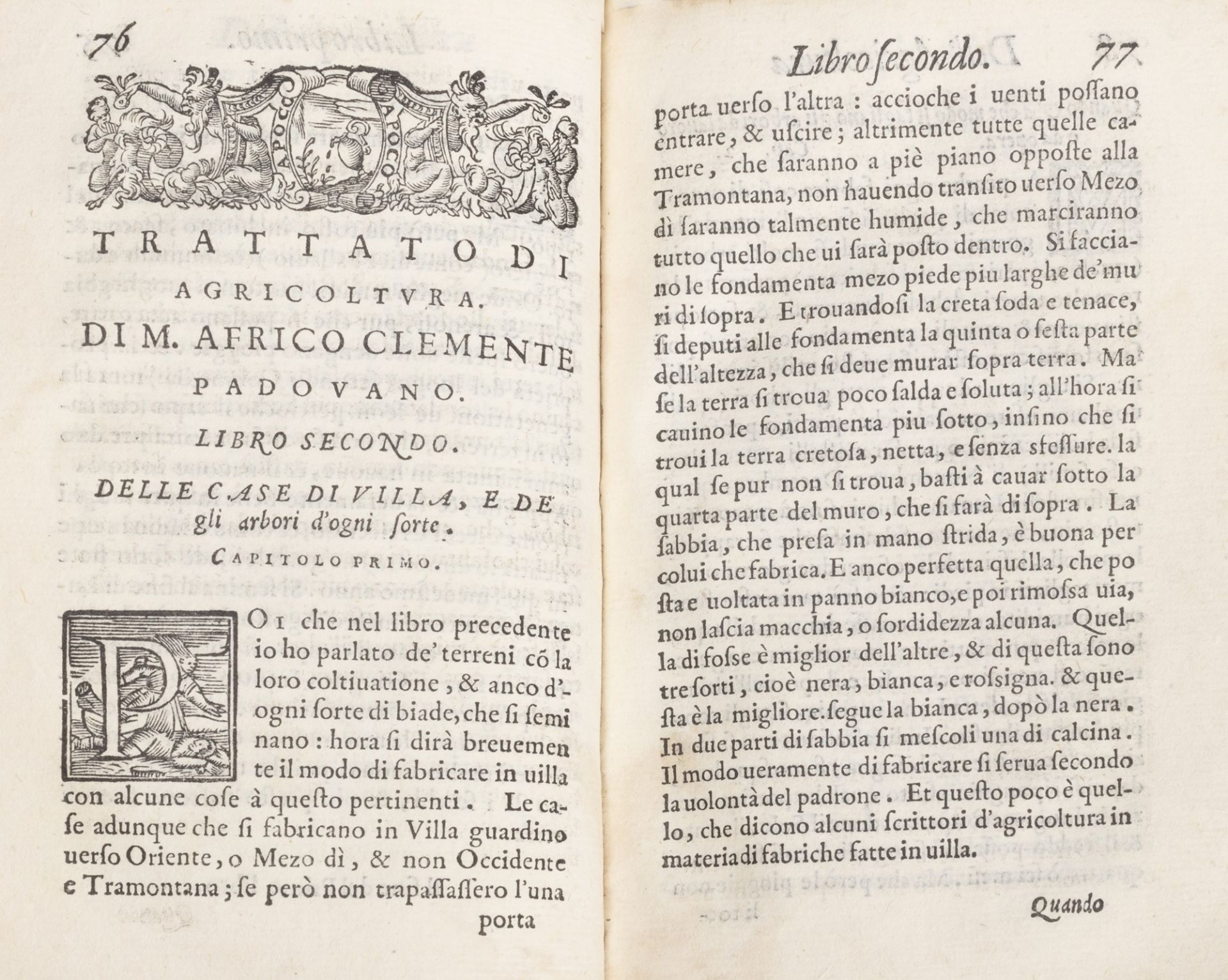 Agronomia - Clementi, Africo - Treatise on agriculture [...] which contains the true ‹ very useful w