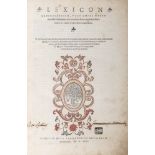 Lessico Greco - Latino - Arnoldo, Arlenio - Lexicon graecolatinum, post omnes, hactetenus editiones