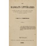 Proprietà intellettuale - Proudhon, Pierre-Joseph - Les majorats littéraires. Examen d'un projet de