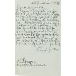 Autografo - Savoia - di Savoia, Vittorio Emanuele III - Autographed and signed letter