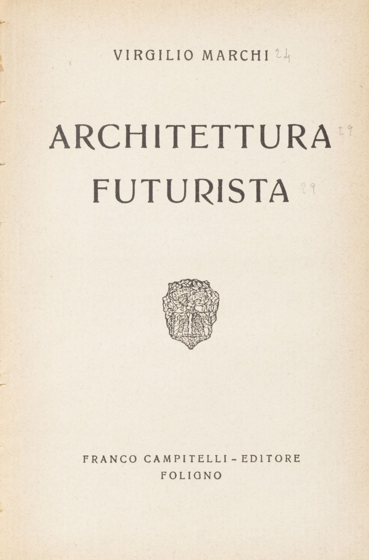 Futurismo - Marchi, Virgilio - Futurist architecture