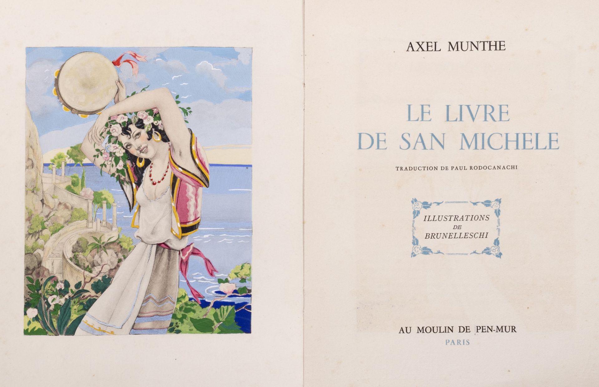 Munthe, Axel - The books of San Michele. Translation de Paul Rodocanachi. Illustrations by Brunelles
