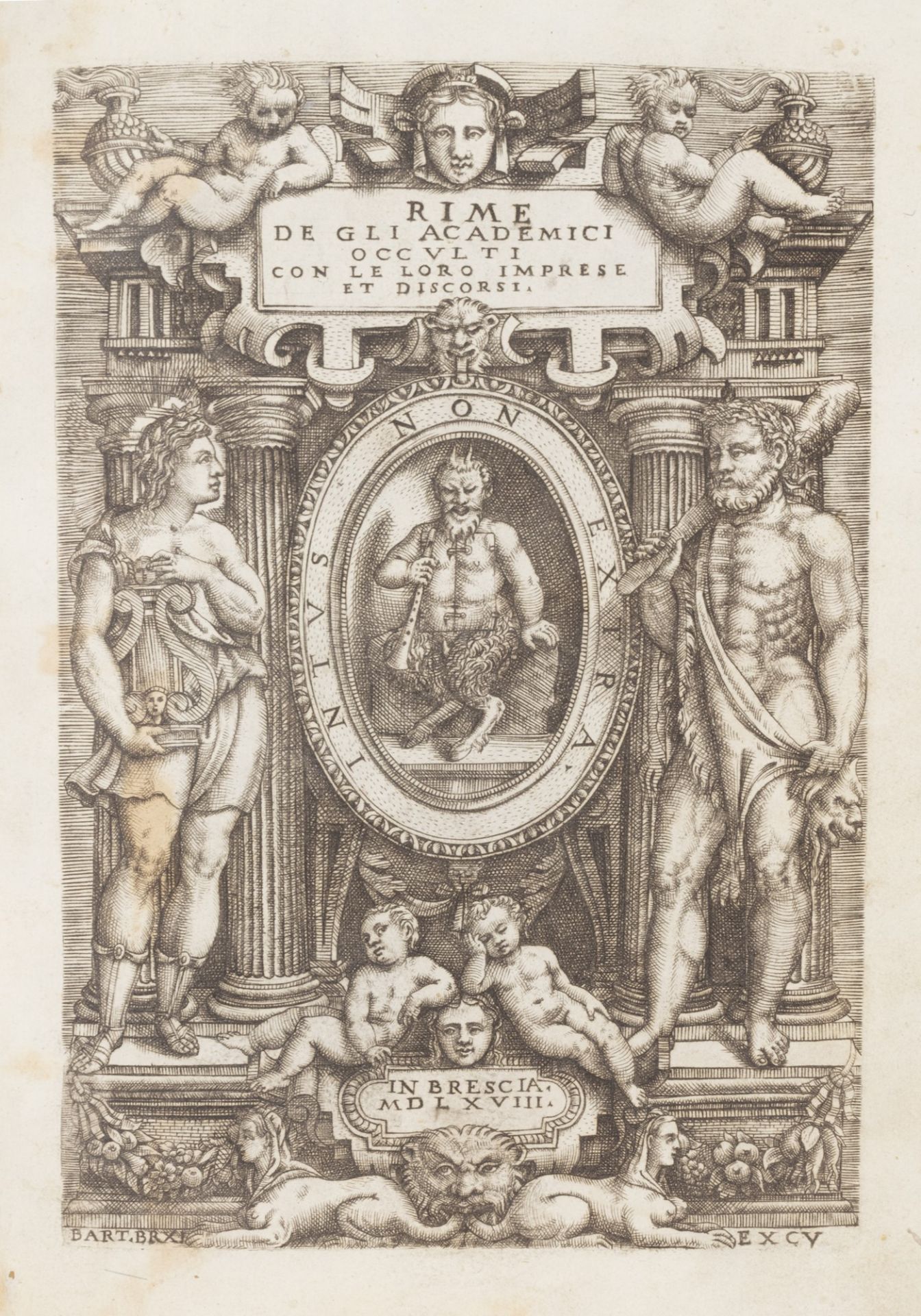 Emblemata - Accademia degli Occulti - Arnigio Bartolomeo - Rhymes of the hidden Academics with thei