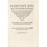 Savonarola, Girolamo - Sermons of the king. m.p. Hieronymo Sauonarule of the order of preachers abov