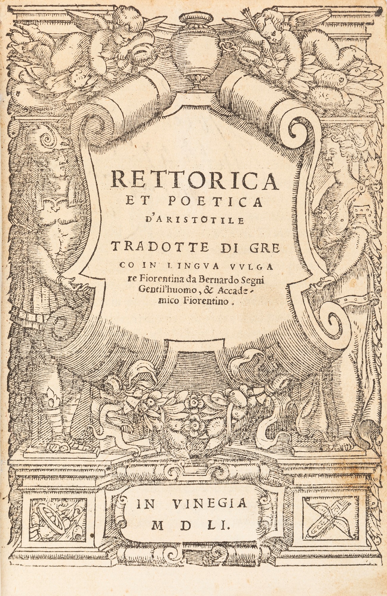 Aristotele - Rhetoric and Poetics of Aristotle translated from Greek into the Florentine vernacular