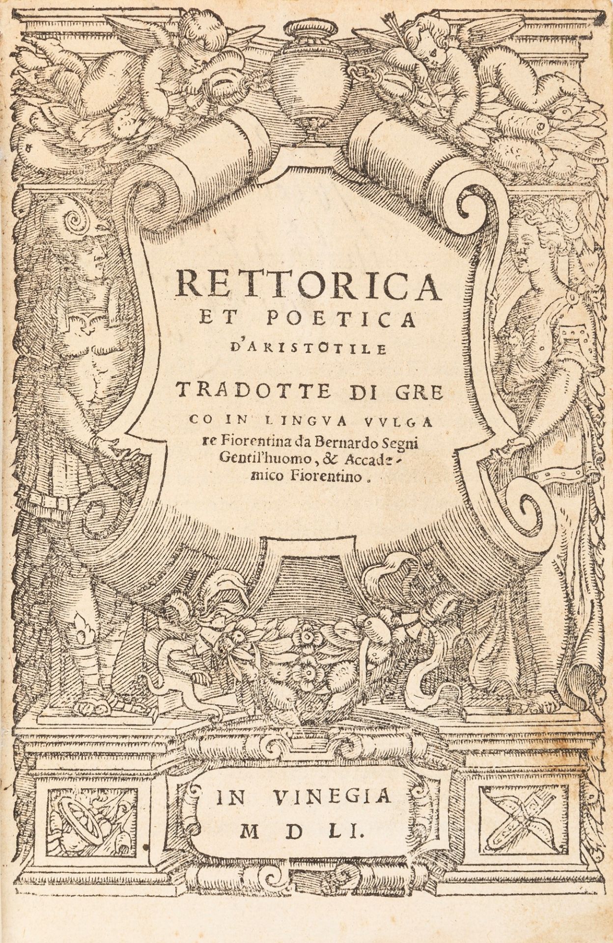 Aristotele - Rhetoric and Poetics of Aristotle translated from Greek into the Florentine vernacular