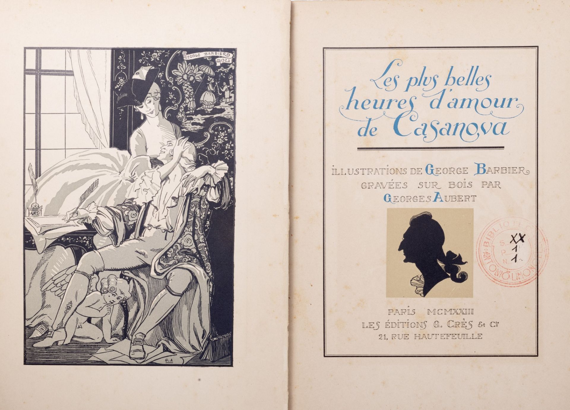 Casanova, Giacomo - Les plus belles heures d'Amour de Casanova. Introduction & Notes by Edouard Mayn