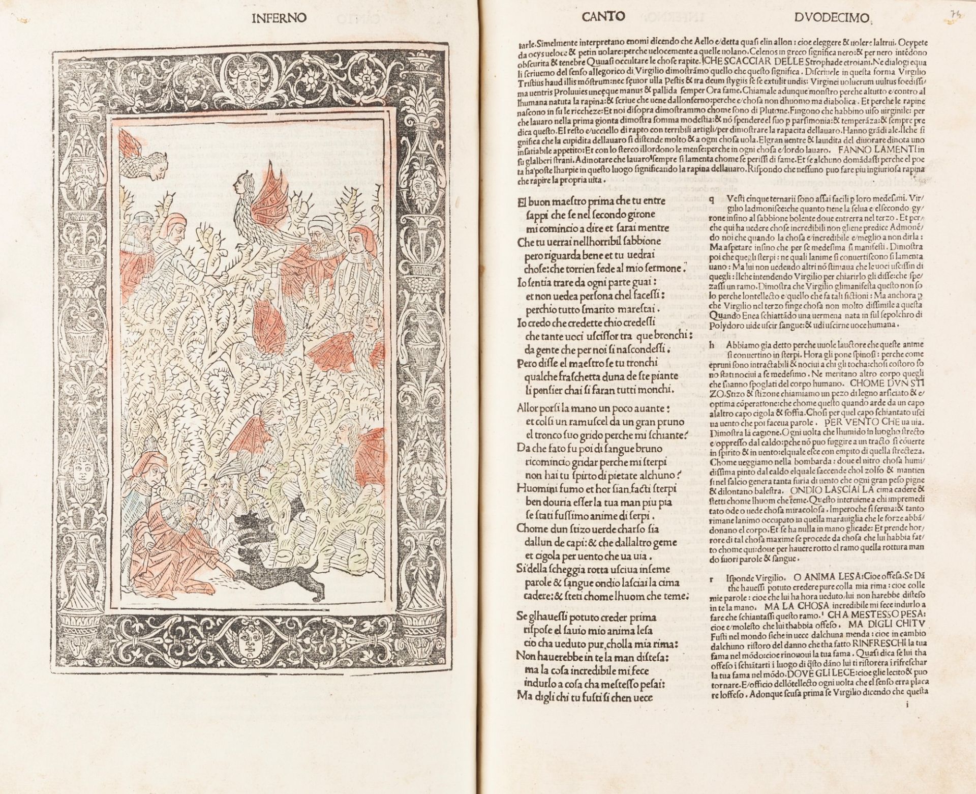 Incunabolo - Alighieri, Dante - The Comedy [Commentary by Christophorus Landinus]. - Image 3 of 7