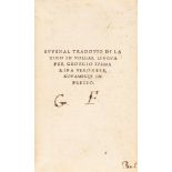 Giovenale, Decimo Giunio - Iuvenal translated from Latin into the vernacular for Georgio Summaripa V