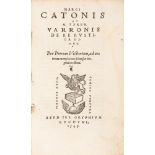 Classici latini - Miscellanea - Varrone, Marco Terenzio - De re rustica libri, per Petrum Victorium,