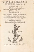 Aldina - Cesare, Giulio - Commentariorum de bello Gallico, books VII